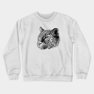 Leopard portrait Crewneck Sweatshirt